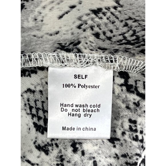 Mod Ref Snakeskin Camisole Women L Gray Multi Animal Print Polyester Lightweight - Picture 6 of 9